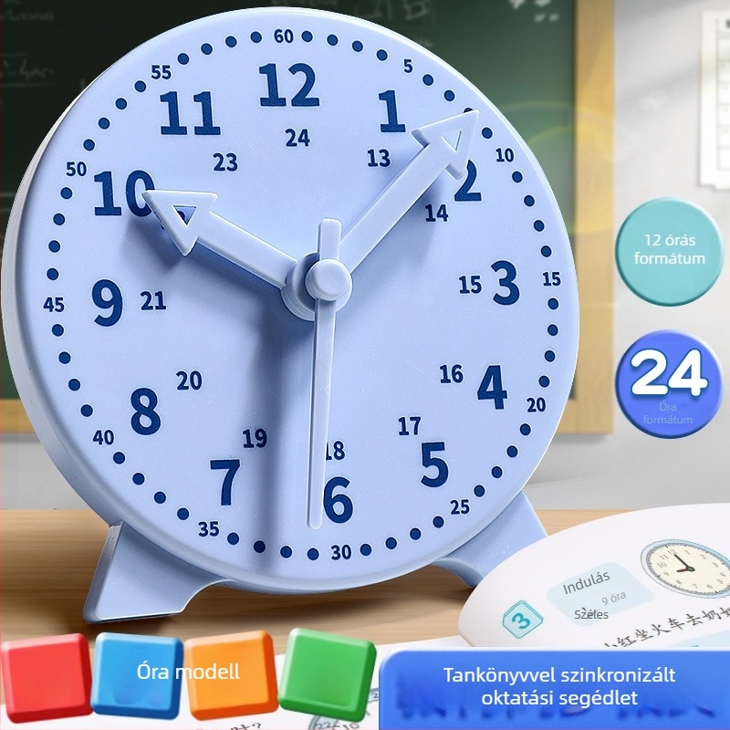 Első- és másodikos diákoknak szánt tanítási óra modell, időtudás és matematika