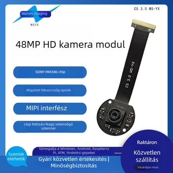 48MP 4K kamera modul MIPI interfész, rögzített fókusz, Sony IMX586 chip, torzításmentes légi fotózás