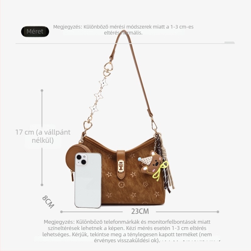 YICHEN PU női crossbody oldaltáska, közepes méret, városi minimalistikus stílus, poliészter bélés, téli 2025 kiadás, modell 25773