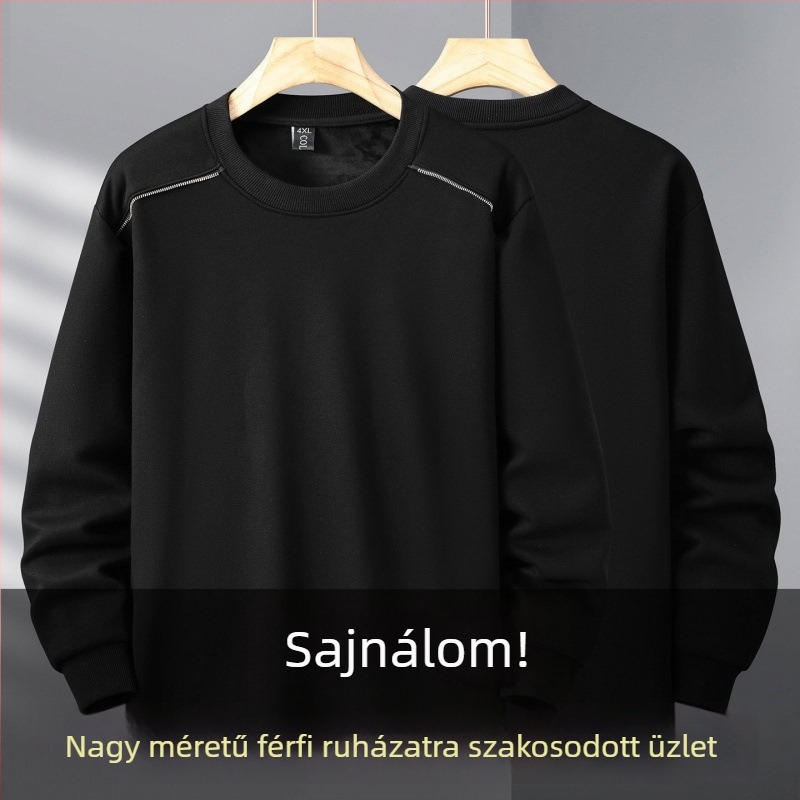 Plusz méretű kerek nyakú hosszú ujjú pulóver szöveges nyomással, laza szabás.