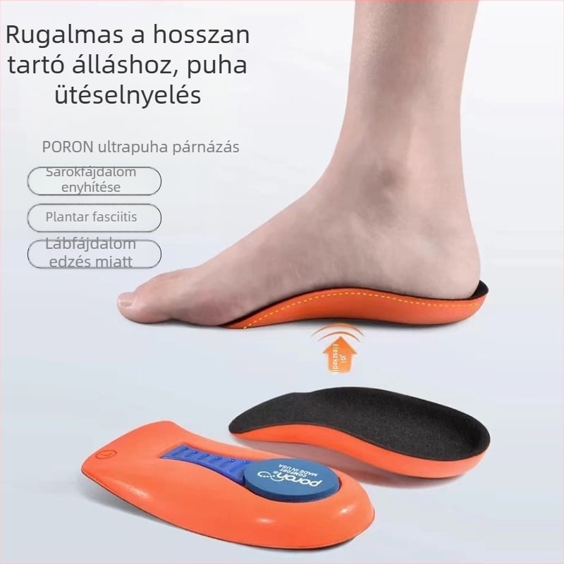 Munkához és hosszú álláshoz tervezett talpbetét, sarkantyúfájdalom és plantáris fasciitisz enyhítésére, ütéscsillapítás, puha sarkotámogatás, csúszásmentes, uniszex