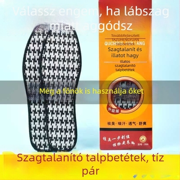 Bambuszszénes dezodoráló és illatos talpbetét, nedvszívó, légáteresztő, uniszex, férfiaknak és nőknek, méretek 35-46