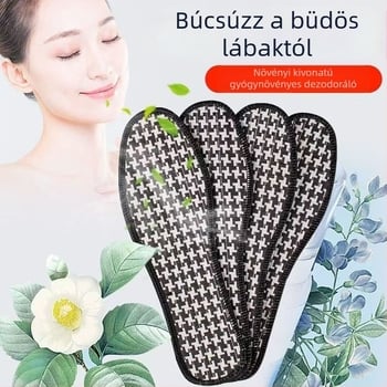 Bambuszszénes dezodoráló és illatos talpbetét, nedvszívó, légáteresztő, uniszex, férfiaknak és nőknek, méretek 35-46