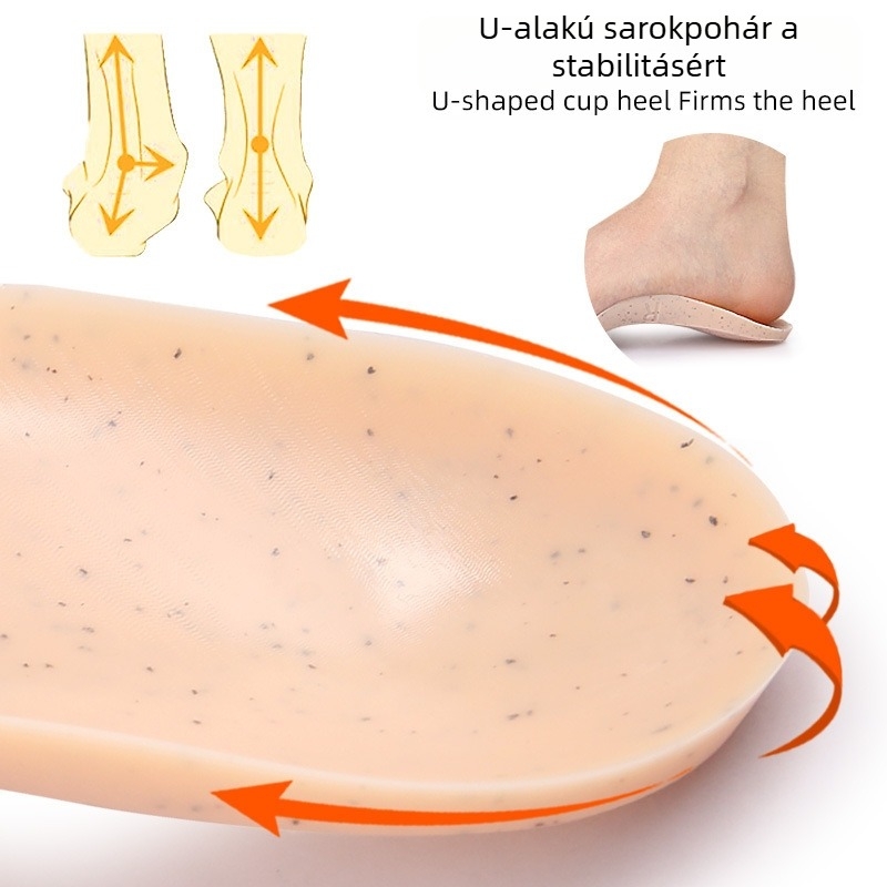Új gyermekeknek szóló lábboltozat-támogató félbetét, belső és külső XO forma, ortopéd sarokpárna a lapos lábnak