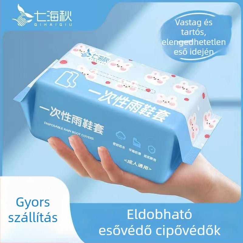 Egyszer használatos esőcsizma védőfedők – vízállóak, csúszásmentesek, átlátszóak, kültéri használatra, erős műanyag