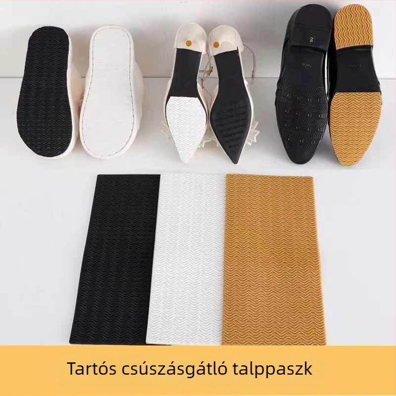 Öntapadós csúszásmentes gumitalpbetét cipőkhöz – csúszásgátló folt magas sarkú cipők és bőrcipők számára