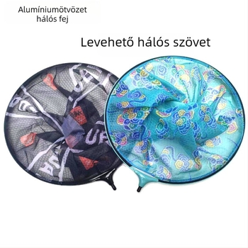 Hálófej alumínium-magnézium ötvözetből, finom háló, könnyű és merev, szétszerelhető halászati felszerelés