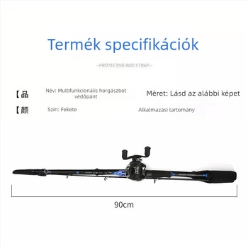 Horgászbot védőtok tároló hevederrel