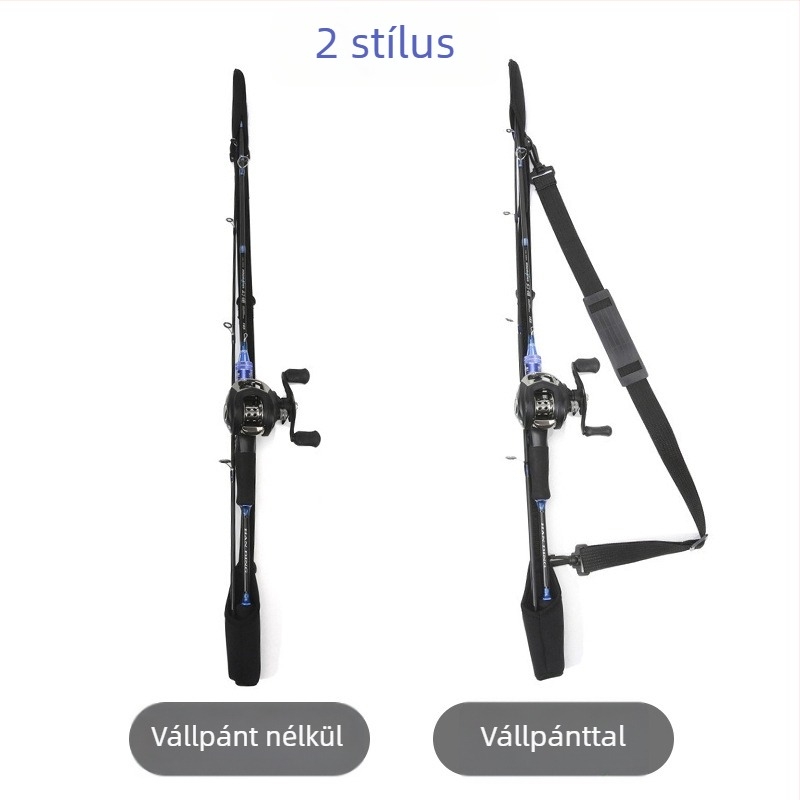 Horgászbot védőtok tároló hevederrel