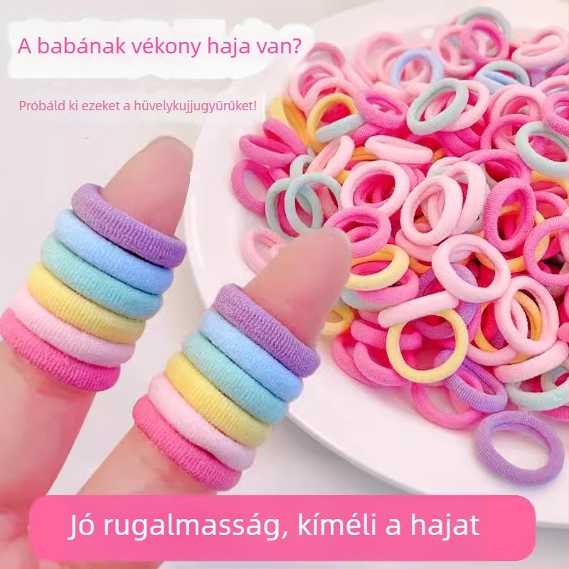 500 darabos gyerek hajgumi, magas rugalmasságú, tartós.