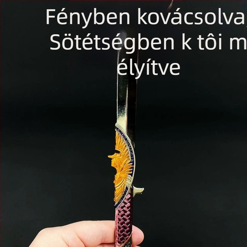 Delta Sötét Csillag – teljesen fémből készült modell ötvözet fegyver dísztárgy kettős formájú játékkal, Creed North Star
