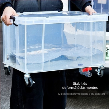 Autóba szerelhető horgászláda, átlátszó csomagtartó, nagy kapacitás, megvastagított műanyag, tengeri akvakultúra akvárium és élő halak vödröje