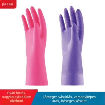 PU velúr béléses rövid háztartási kesztyűk, vízálló mosogatáshoz