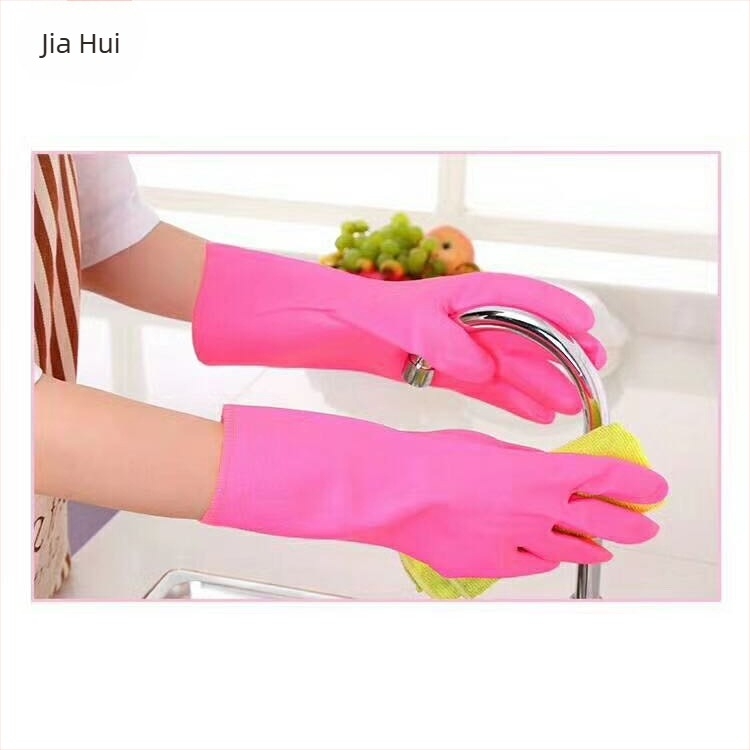 PU velúr béléses rövid háztartási kesztyűk, vízálló mosogatáshoz