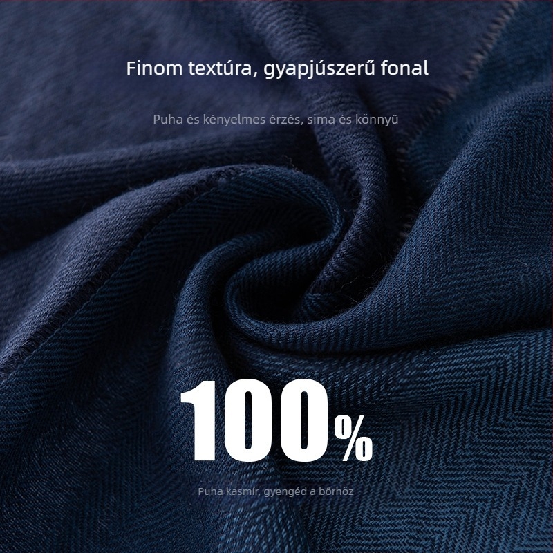 100% kasmír férfi sál, csíkos patchwork, őszi-téli meleg, elegáns ajándék