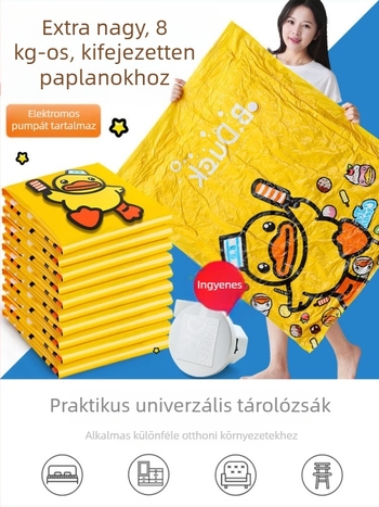 Nagy vákuumos tárolózsák ágyneműhöz és ruházathoz