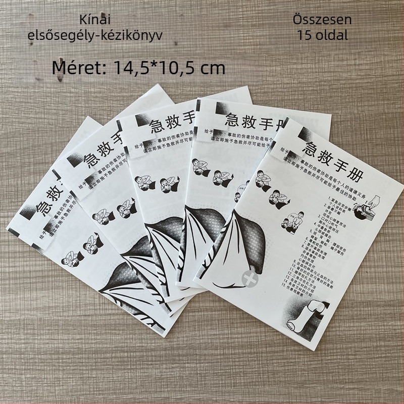 Elsősegély útmutató praktikus illusztrációkkal és készlet-kiegészítőkkel
