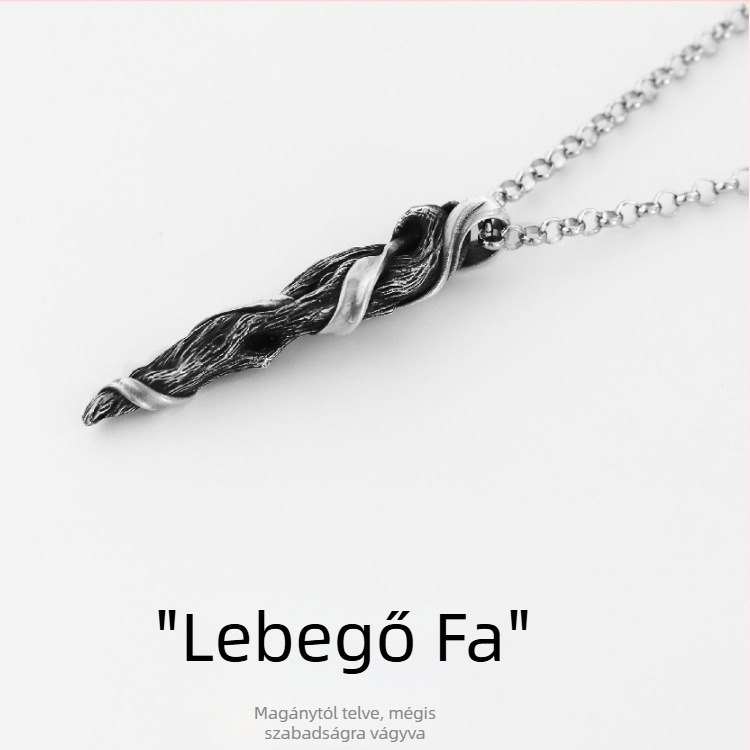Driftwood nyaklánc 999 ezüst - eredeti tervezés, prémium stílus