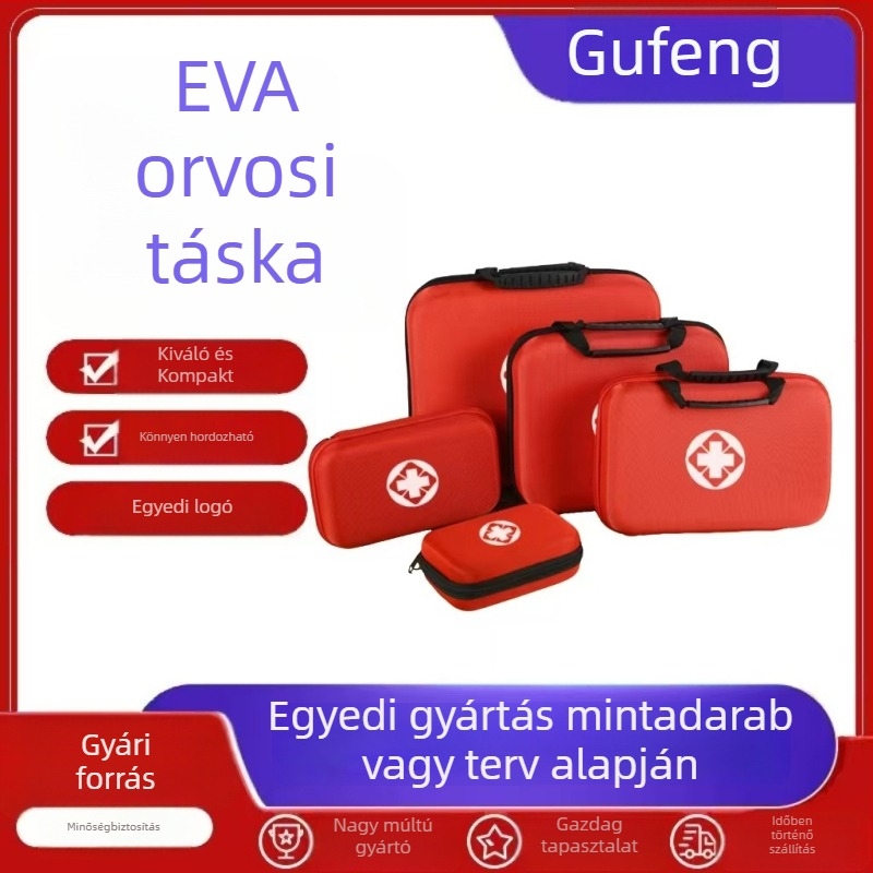 EVA orvosi elsősegély-készlet — hordozható autós sürgősségi tároló