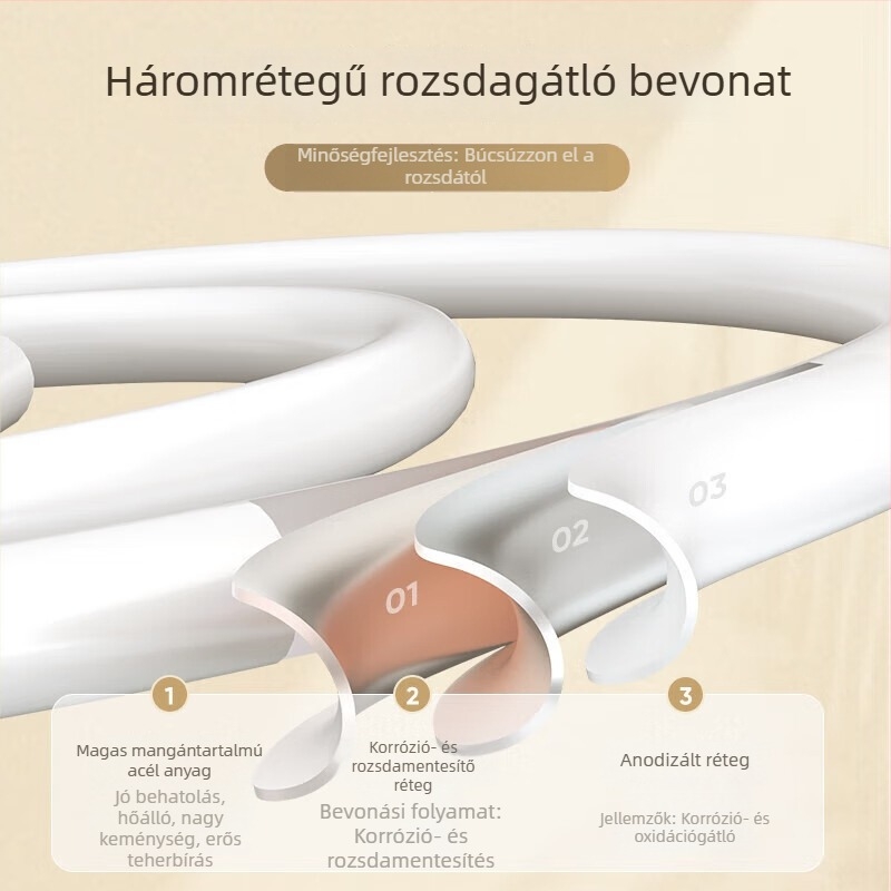 Spirál típusú ágyneműszárító forgó körkörös kerettel, erkélyre tervezett multifunkcionális ruhaszárító