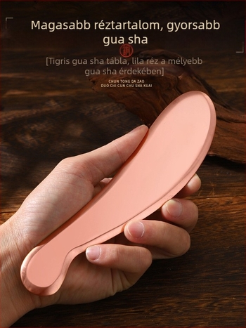 Réz gua sha tábla nyaki, hát- és testmasszázshoz, mini és univerzális modellek