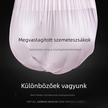Mellény-stílusú szemeteszsákok, 30 darab, egyszer használatos, vastagított, nagy méretű konyhai zsákok, perforált