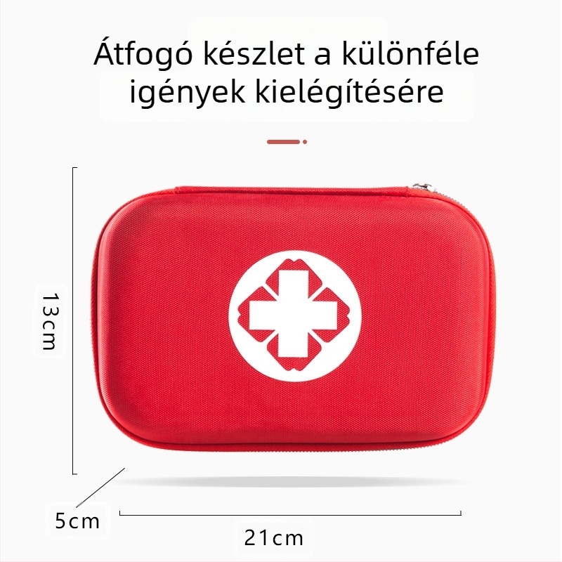 Kanazawa családi elsősegély-készlet kültéri használatra, EVA kemény tokkal, 34 darabos sürgősségi készlet autóhoz