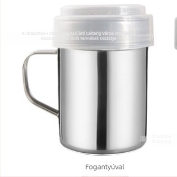 Koreai stílusú fűszertartó hálós szitával és fogantyúval