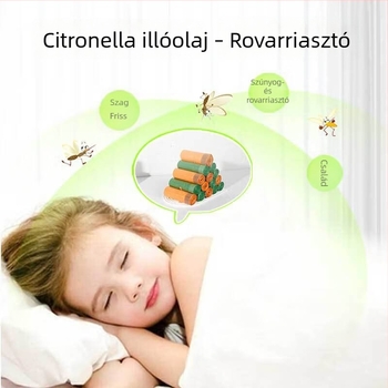 Otthoni használatra szúnyogriasztó szemeteszsákok, vastagított és megnagyított, üröm illattal, egyetemisták kollégiumához alkalmas.