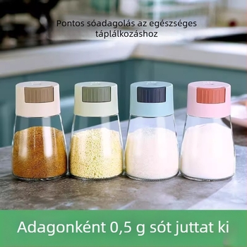 Üveg konyhai fűszertartó készlet sóhoz, cukorhoz és olajhoz