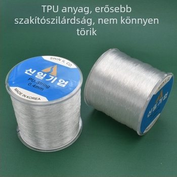 Áttetsző kristálydrót ékszerekhez, gyöngyökhöz és karkötőkhöz, DIY-hoz használt rugalmas zsinór, rugalmas damil és horgászati vonal eszköz