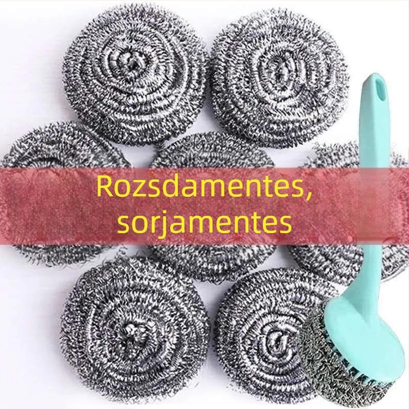 Rozsdamentes acéldrótos tisztító golyó edényekhez