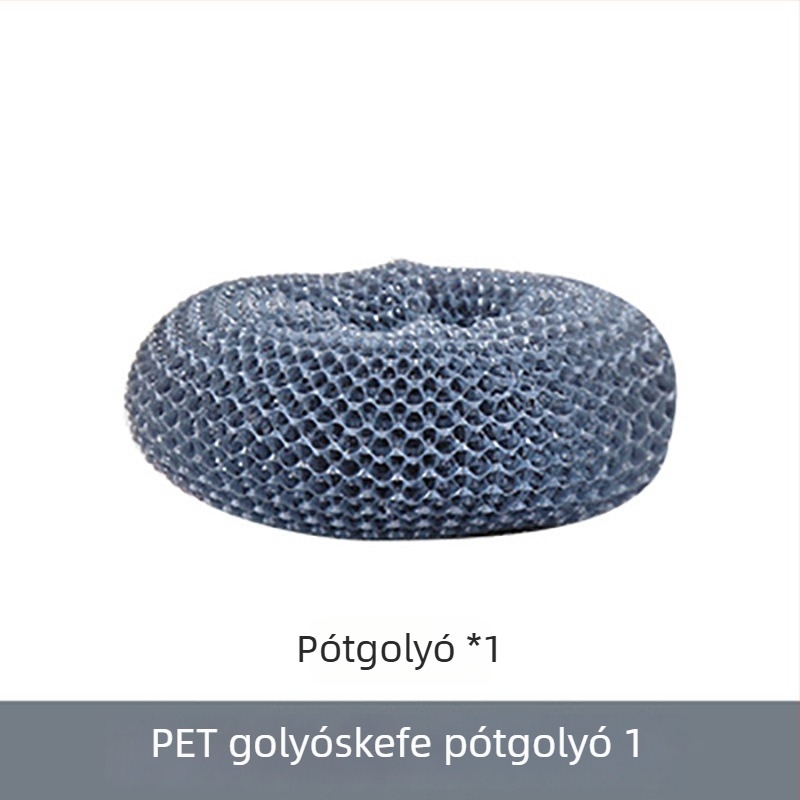 Nyomógombra működő automata folyadékdózisos edénytisztító ecset – konyhai tisztítás, kíméletes a fazekakhoz, acéldrót golyóval
