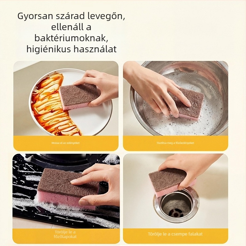 8 darabos konyhai szivacs és súroló pad készlet