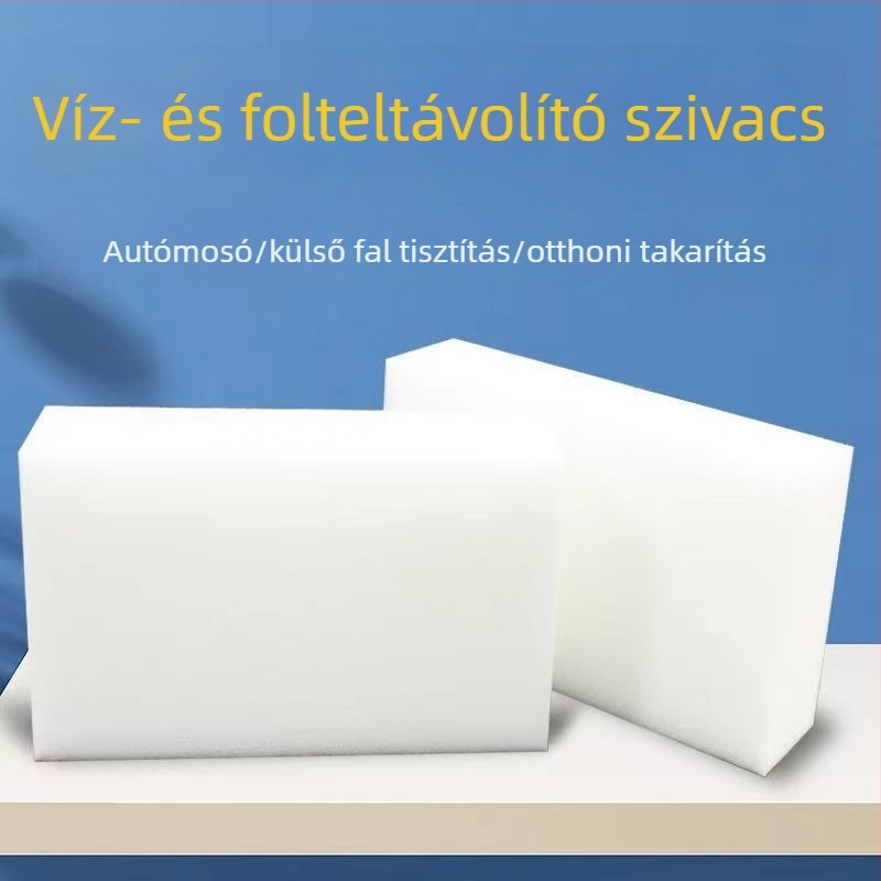 Nagy méretű, vastag, magas sűrűségű négyszögletes szivacsblokk a külső falak és csempék tisztításához