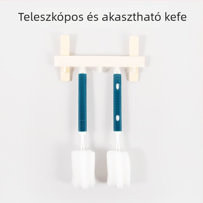 Revomax szivacsos pohártisztító keféje termoszhoz, üvegpohárhoz és vizes pohárhoz