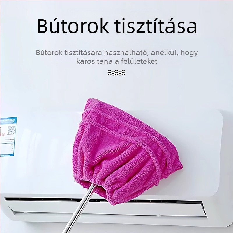 Kendővel ellátott seprűkészlet száraz–nedves tisztításhoz – otthoni használatra