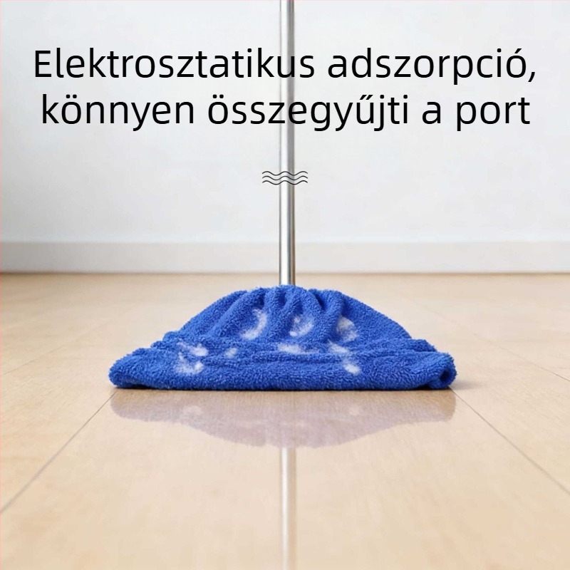Korall fleece anyagú mopfej huzat, nedves és száraz tisztításhoz, vastag, nedvszívó