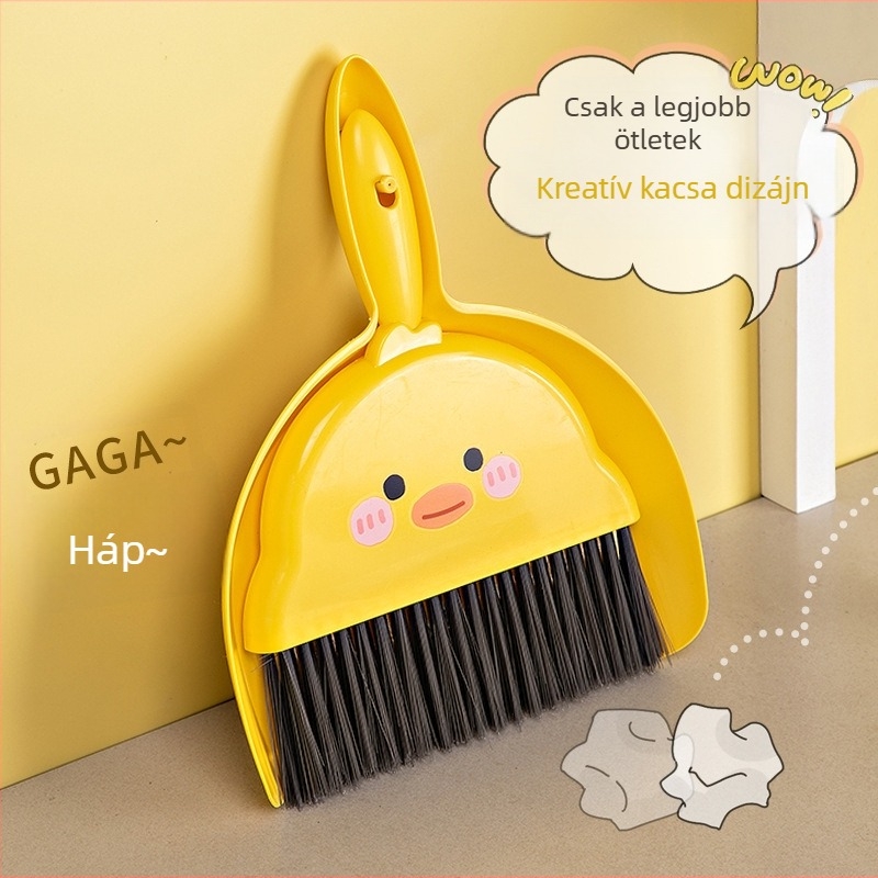 Asztali mini seprű és porlapát készlet gyerekeknek