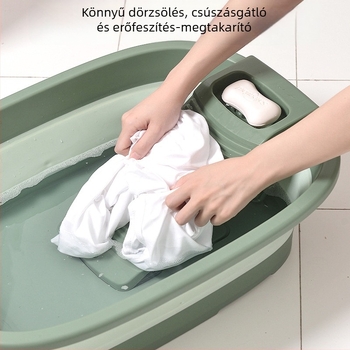 Nagy összecsukható babafürdető kád mosódeszkával