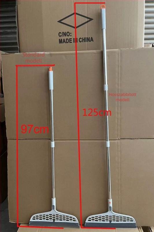 Mágikus seprű készlet otthoni takarításhoz: seprű padlóra, kádbeli vízeltávolító kaparó, speciális mop a víz eltávolításához