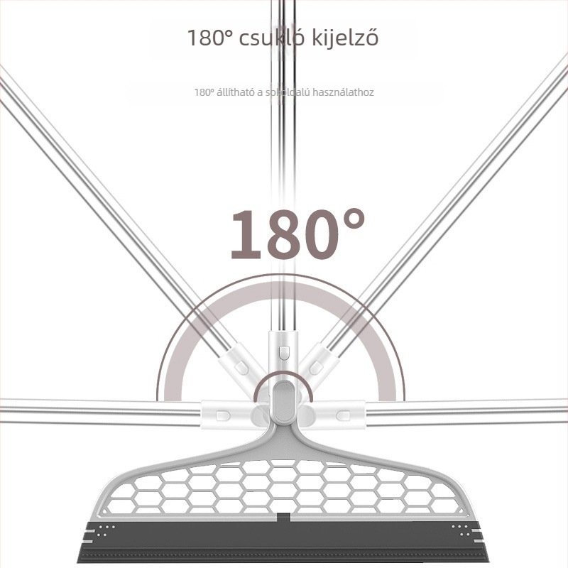 Mágikus seprű készlet otthoni takarításhoz: seprű padlóra, kádbeli vízeltávolító kaparó, speciális mop a víz eltávolításához