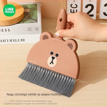 Mini asztali seprű és portörlő lapát készlet az asztal tisztításához