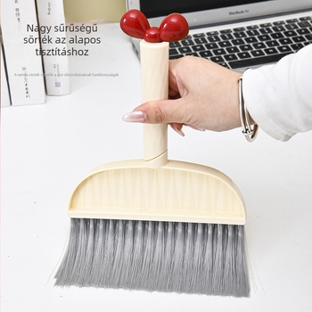 Söprő és portörlő szett – mini asztali tisztító készlet puha sörtéjű kefével, ideális felületek és ablakpárkány tisztításához