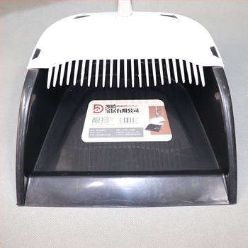 Tisztító söprő és lapát készlet otthoni tisztításra, rozsdamentes acélból, puha sörtés seprű a nappali padlójához