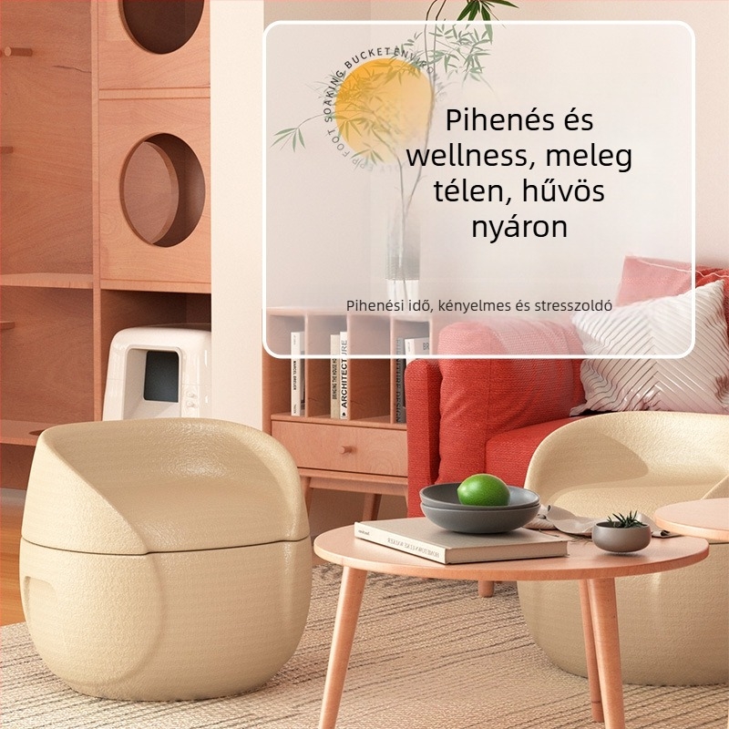 EPP többfunkciós lábáztatókád, hordozható, vízálló és hőszigetelt, tároló dobozzal