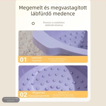 Lábfürdő masszázzsal, mélyített és kiemelt kivitel időseknek