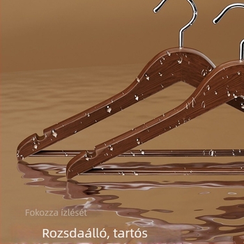 Tömör bükkfa ruhakasztó gardróbhoz és otthoni használatra