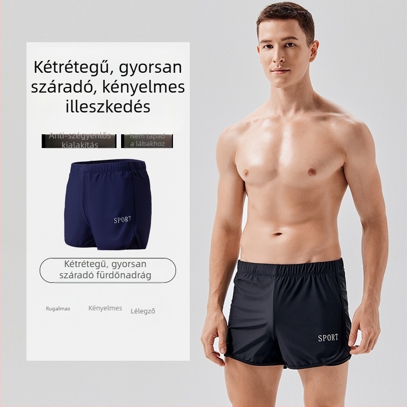 Férfi uszodai rövidnadrág laza szabású, gyorsan száradó, strand és úszás, 2023-as új modell