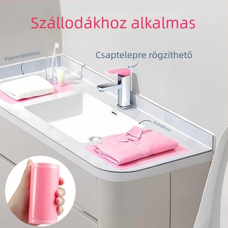 Egyszer használatos kék barrier fólia WC-hez, hordozható utazási higiéniai matrac szállodai használatra